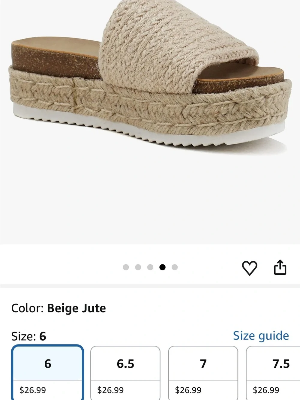 Soda Women’s Open Toe Platform Wedge Heel Raffia Espadrille Sandal